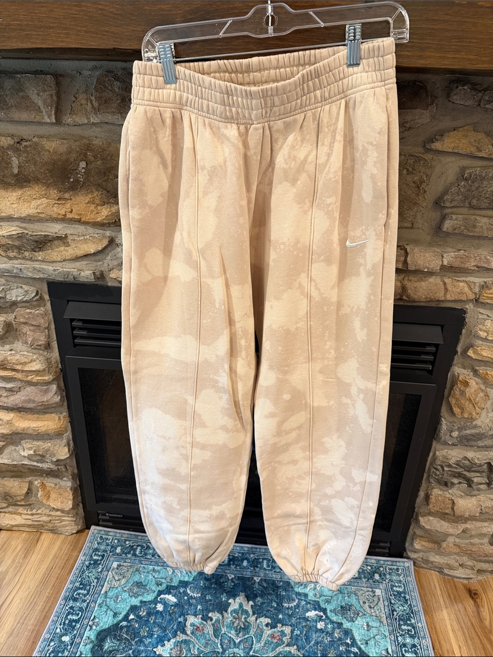 Nike Beige Tie-Dye Sweatpants